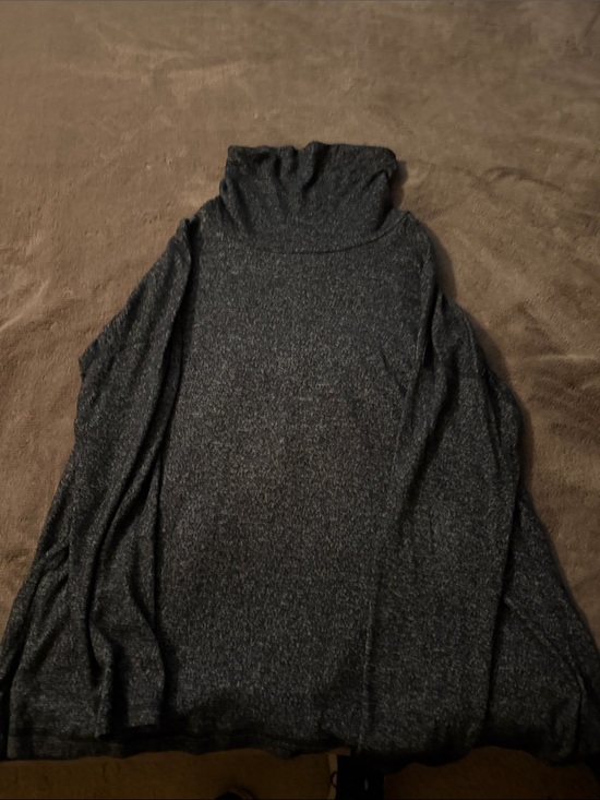 UpWest Tops - UpWest Charcoal Turtleneck Tunic Sweater